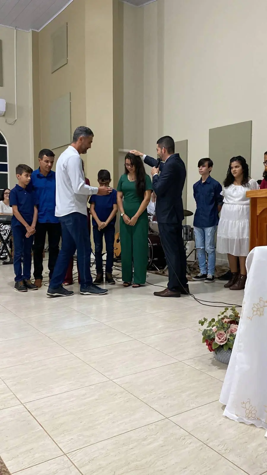 Recepção de membros por Profissão de fé e Batismo 